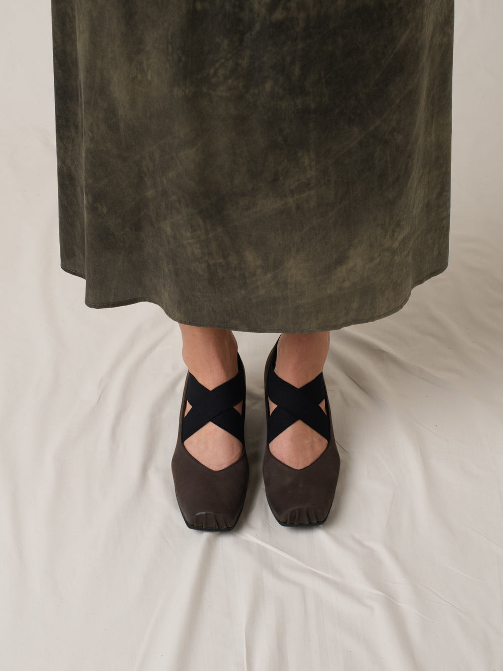 High Ballet Shoes Brown Black