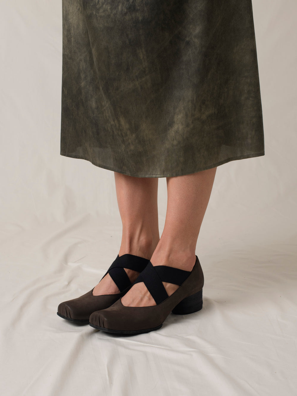 High Ballet Shoes Brown Black