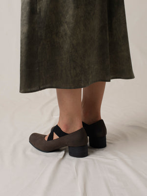 High Ballet Shoes Brown Black