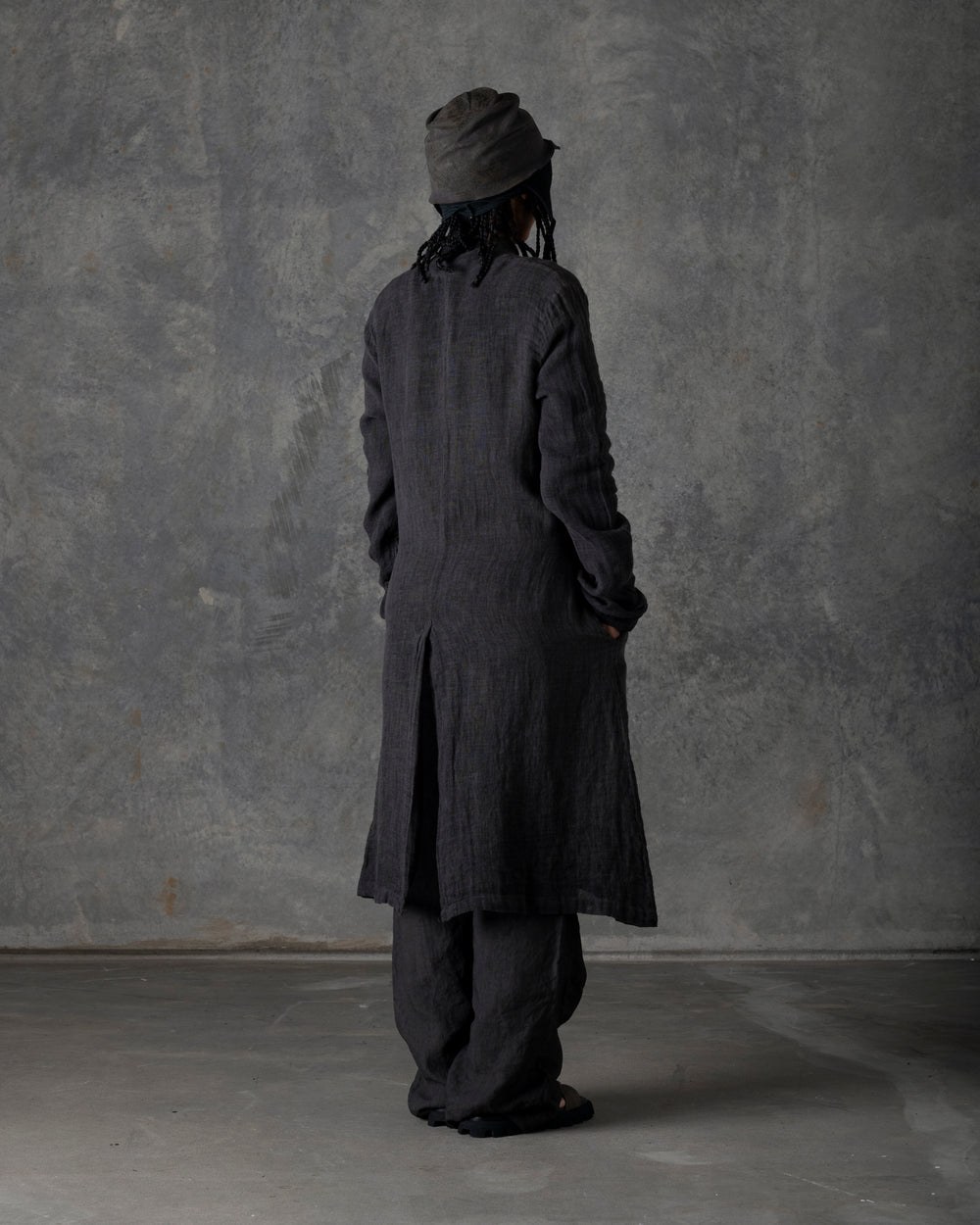 Unlined Duster Dark Grey T-200