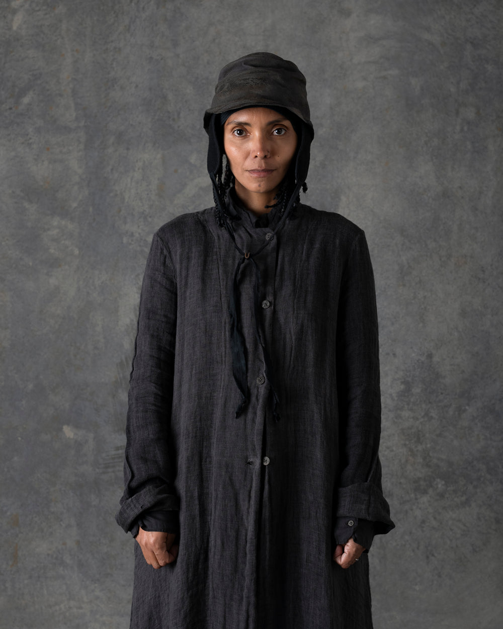 Unlined Duster Dark Grey T-200