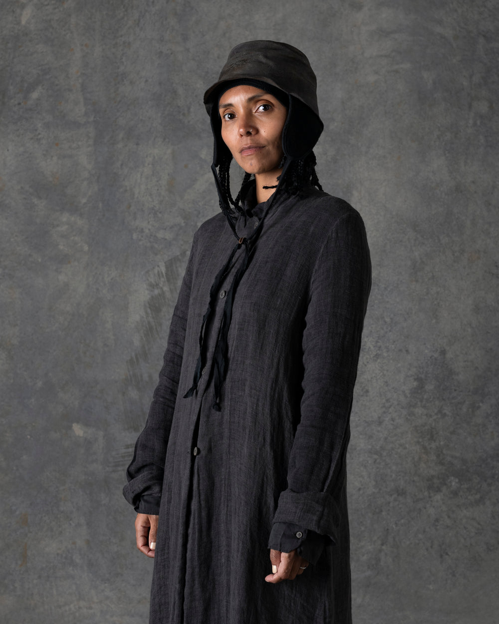 Unlined Duster Dark Grey T-200