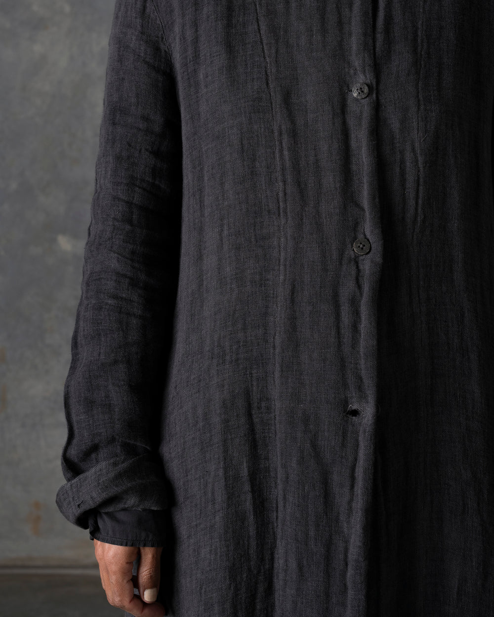 Unlined Duster Dark Grey T-200