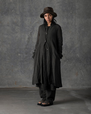 Unlined Duster Dark Grey / Brown T-200