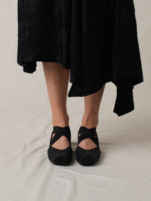 High Ballet Shoes Black