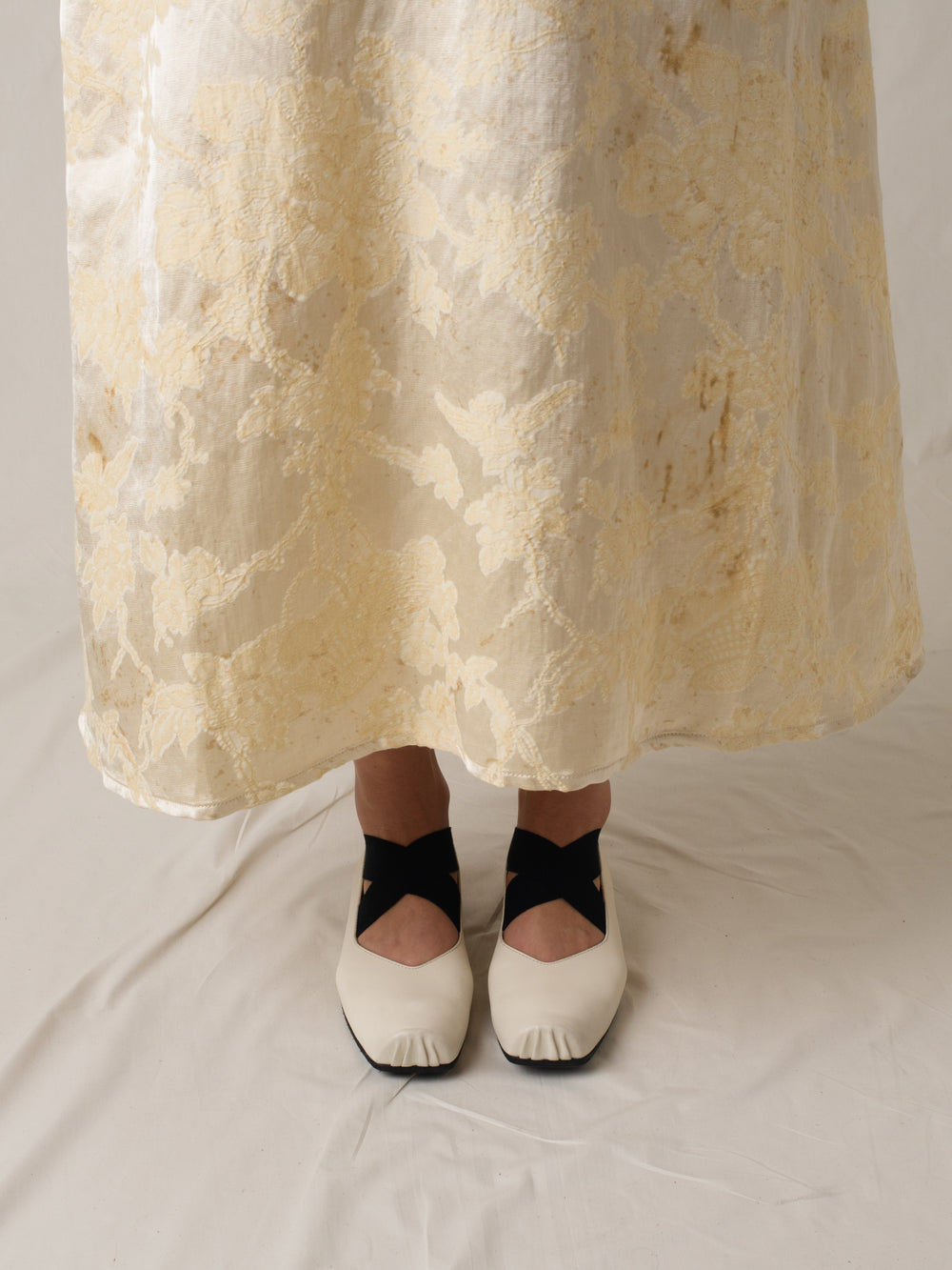 Ballet Shoes Off White / Black