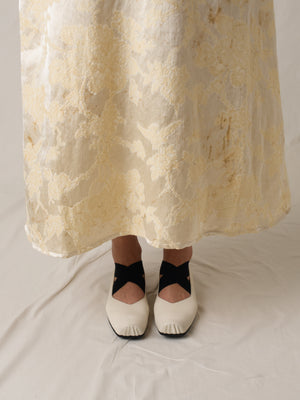 Ballet Shoes Off White / Black