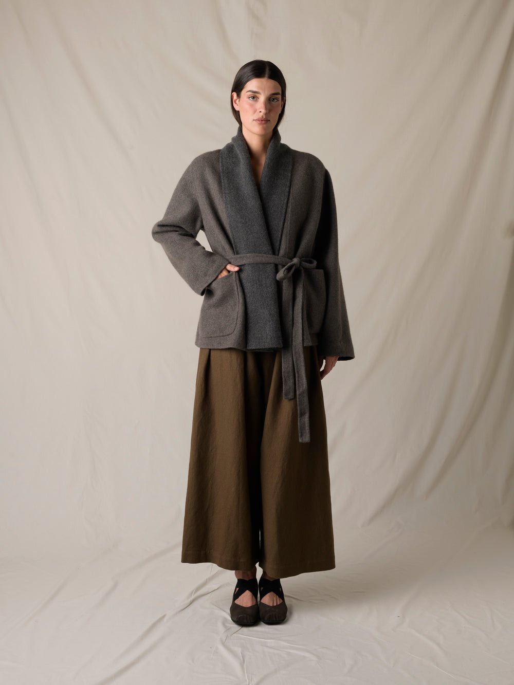 Poetic Pants Wool Brown
