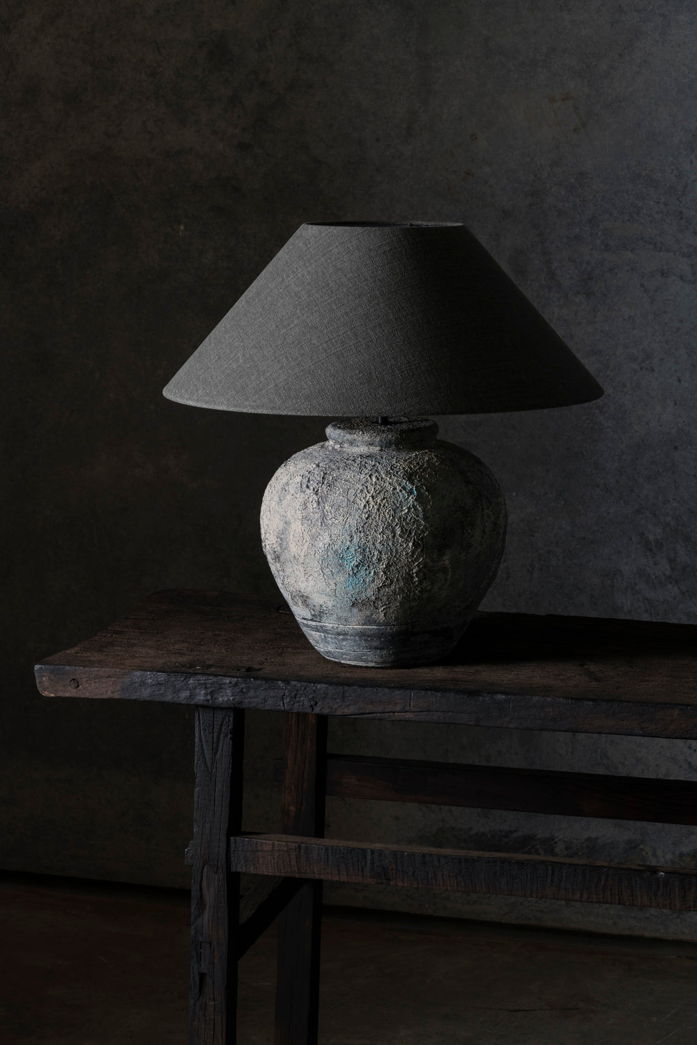 Fani Jug Lamp Rough Rustic Grey