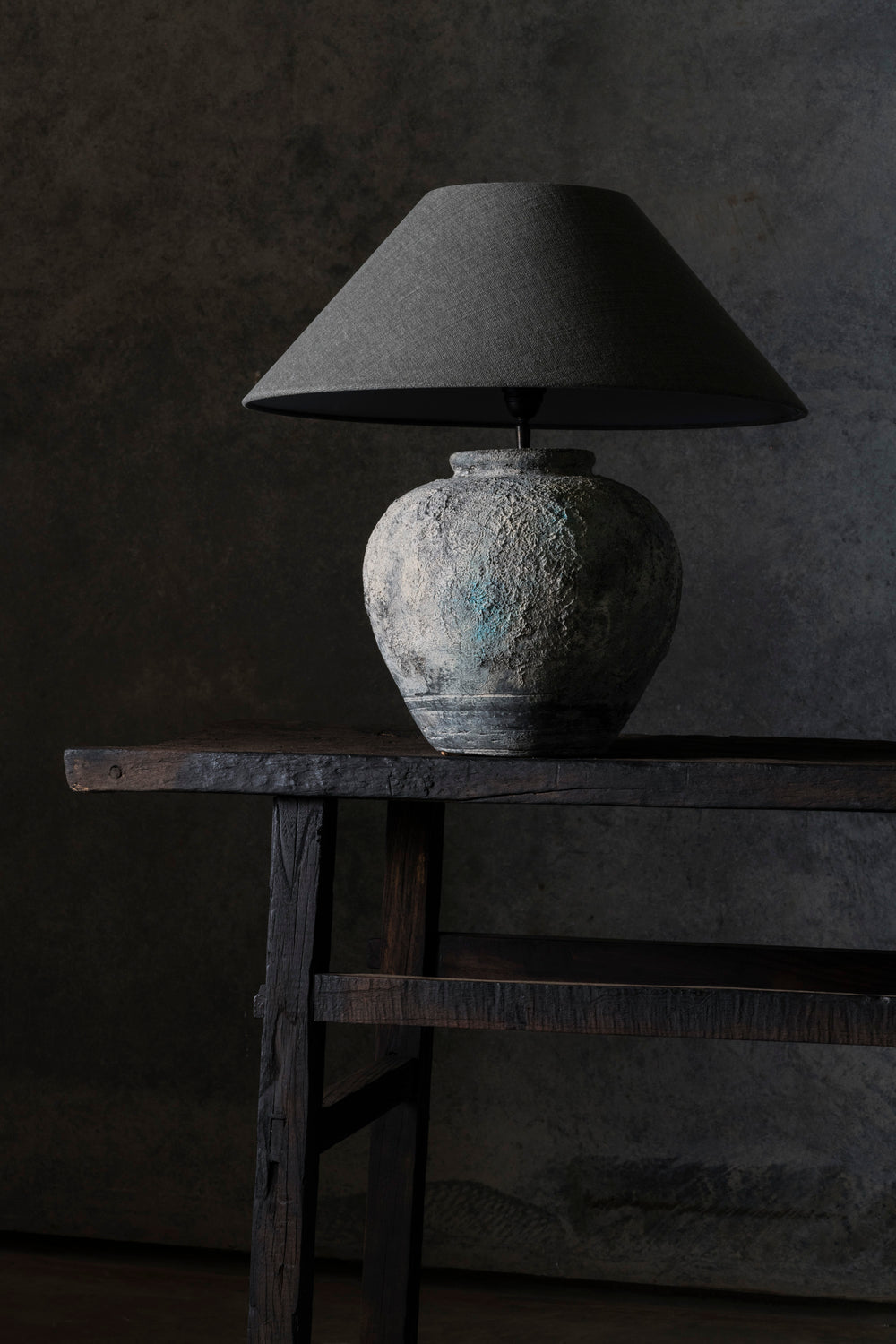 Fani Jug Lamp Rough Rustic Grey