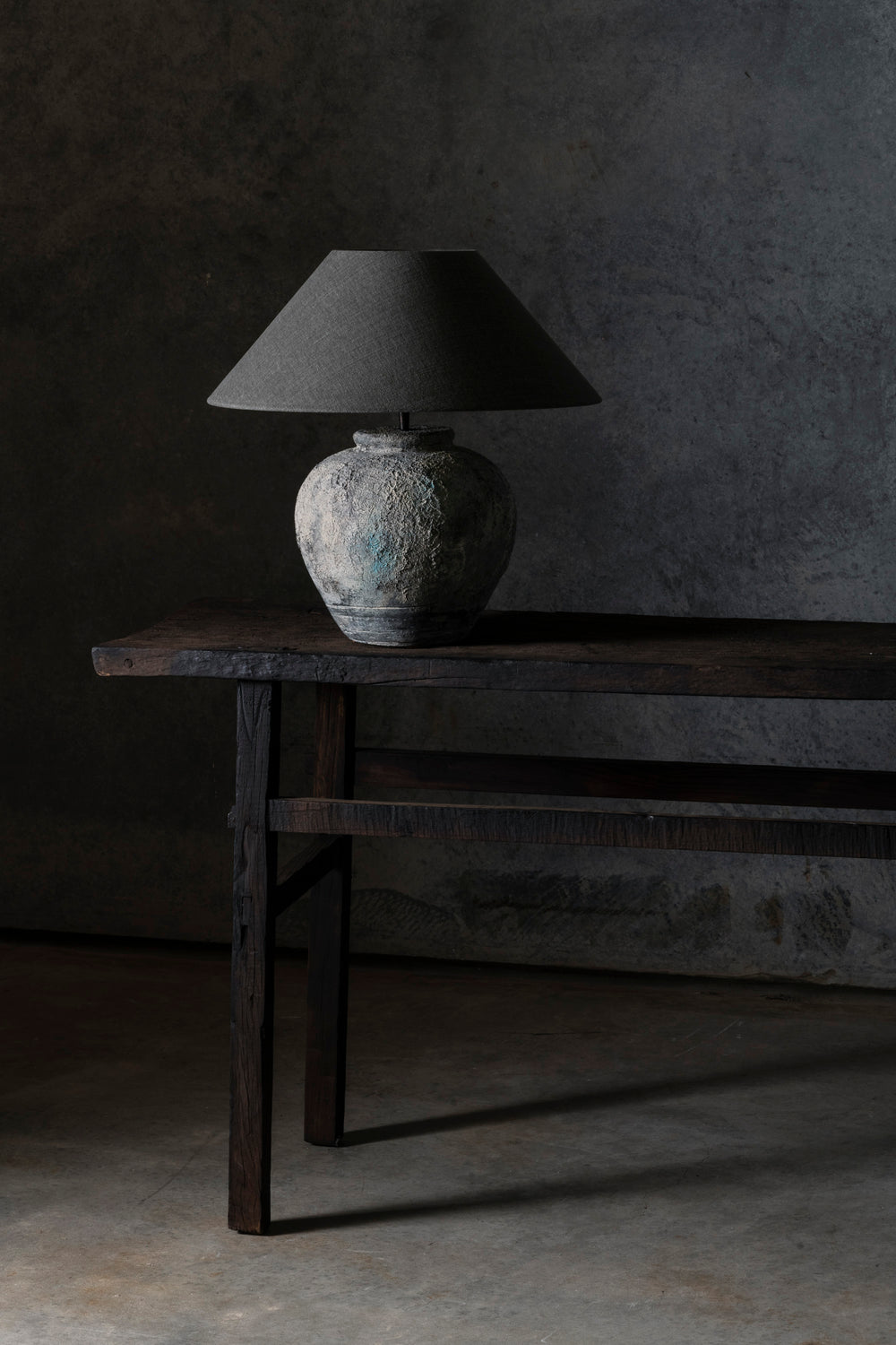 Fani Jug Lamp Rough Rustic Grey
