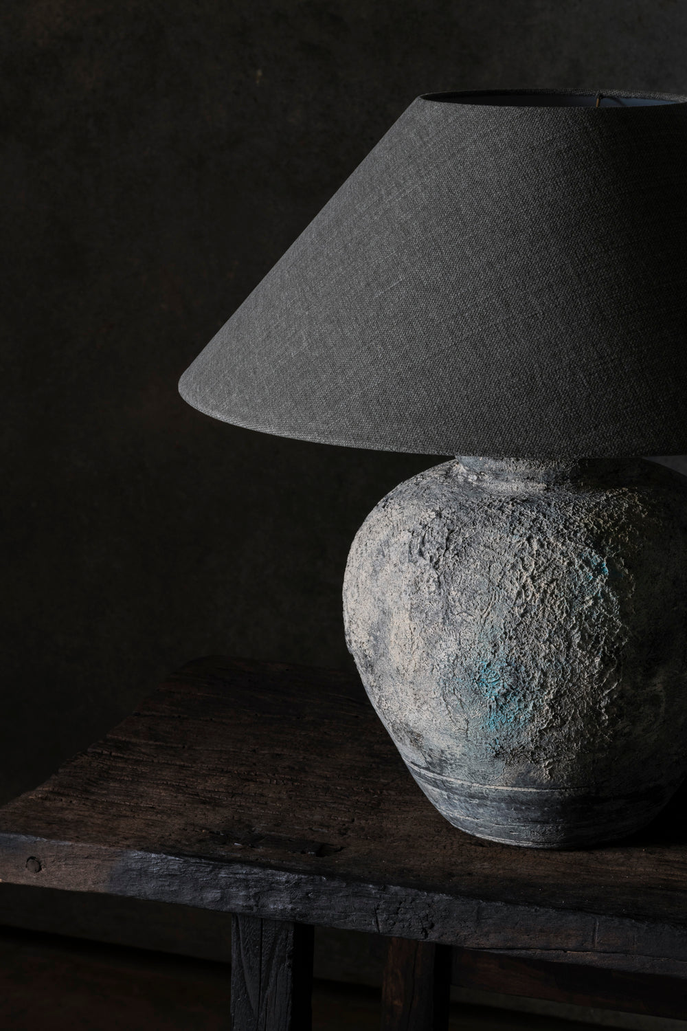 Fani Jug Lamp Rough Rustic Grey