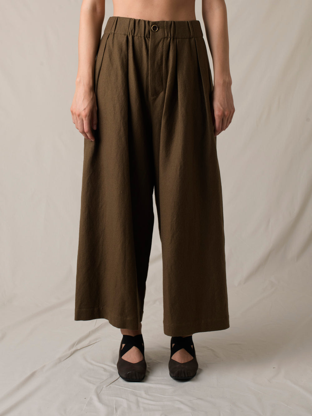 Poetic Pants Wool Brown