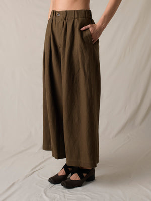 Poetic Pants Wool Brown