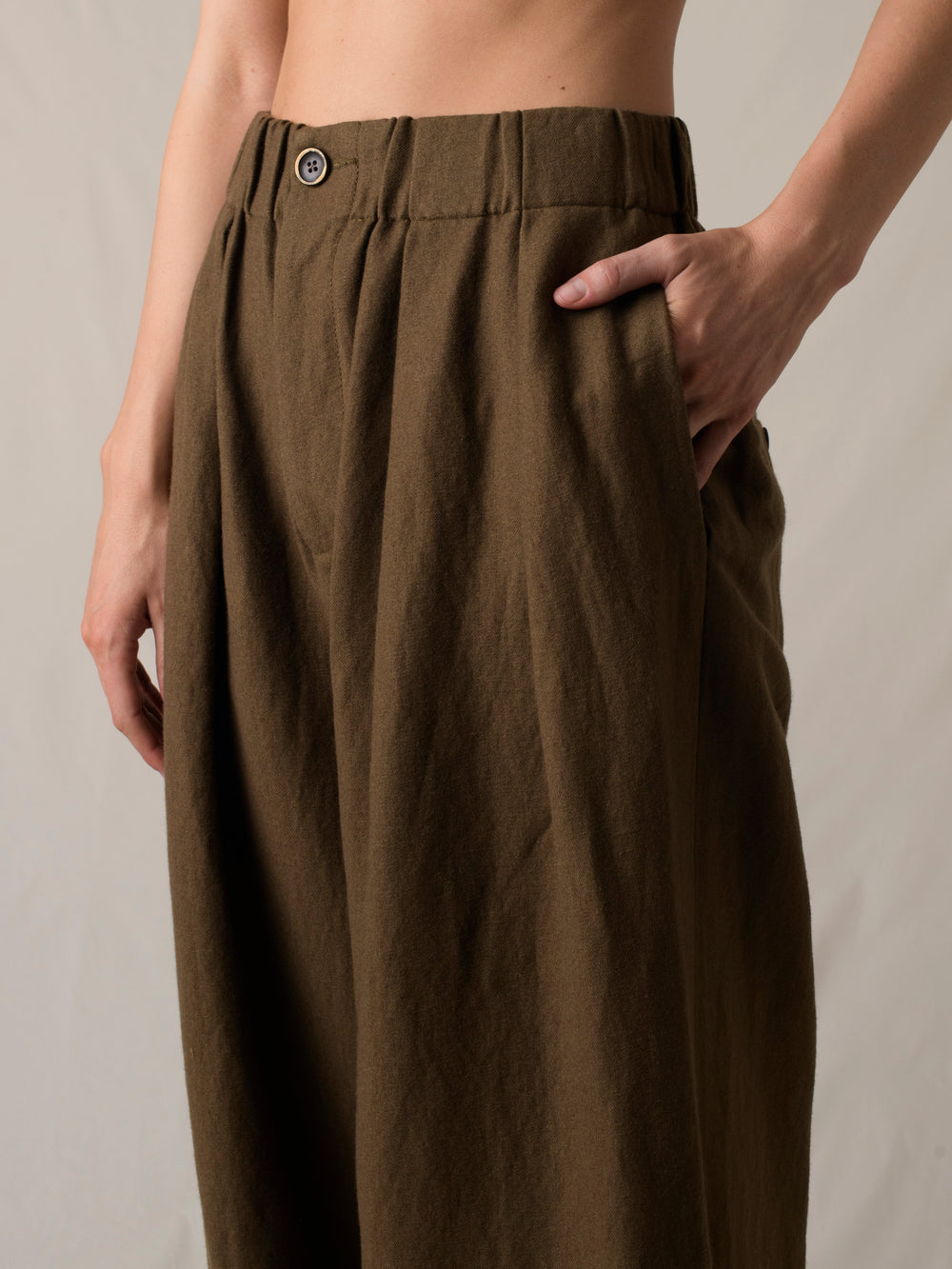 Poetic Pants Wool Brown
