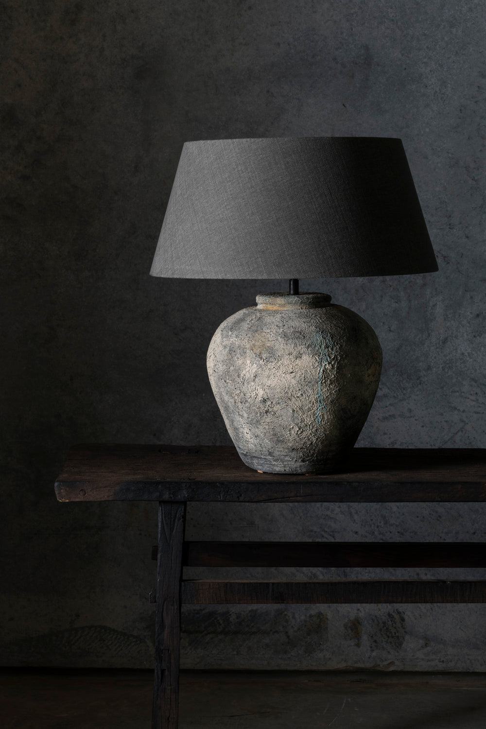 Figo Jug Lamp Rough Rustic Grey