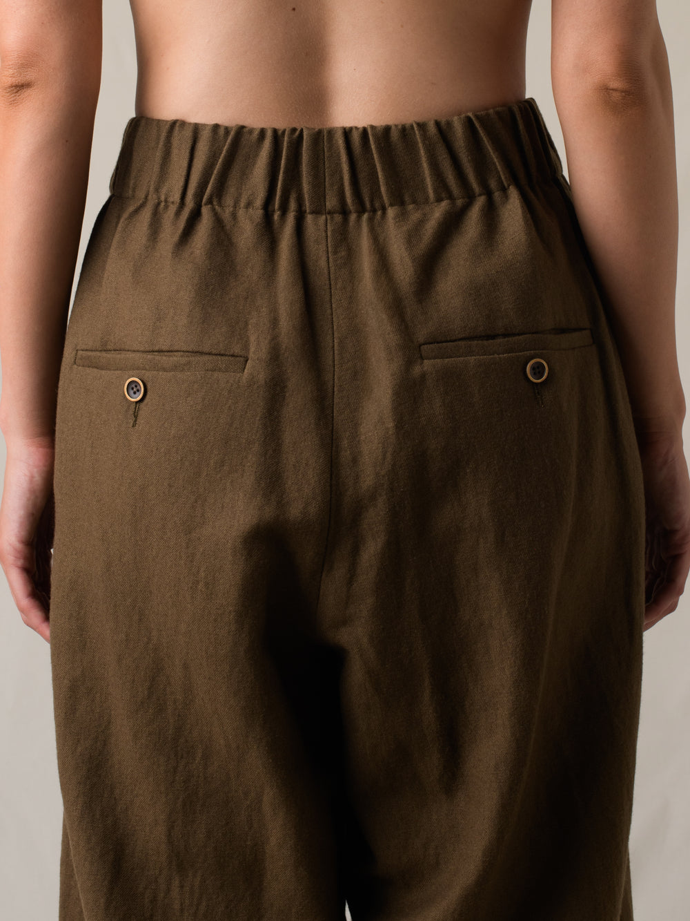 Poetic Pants Wool Brown