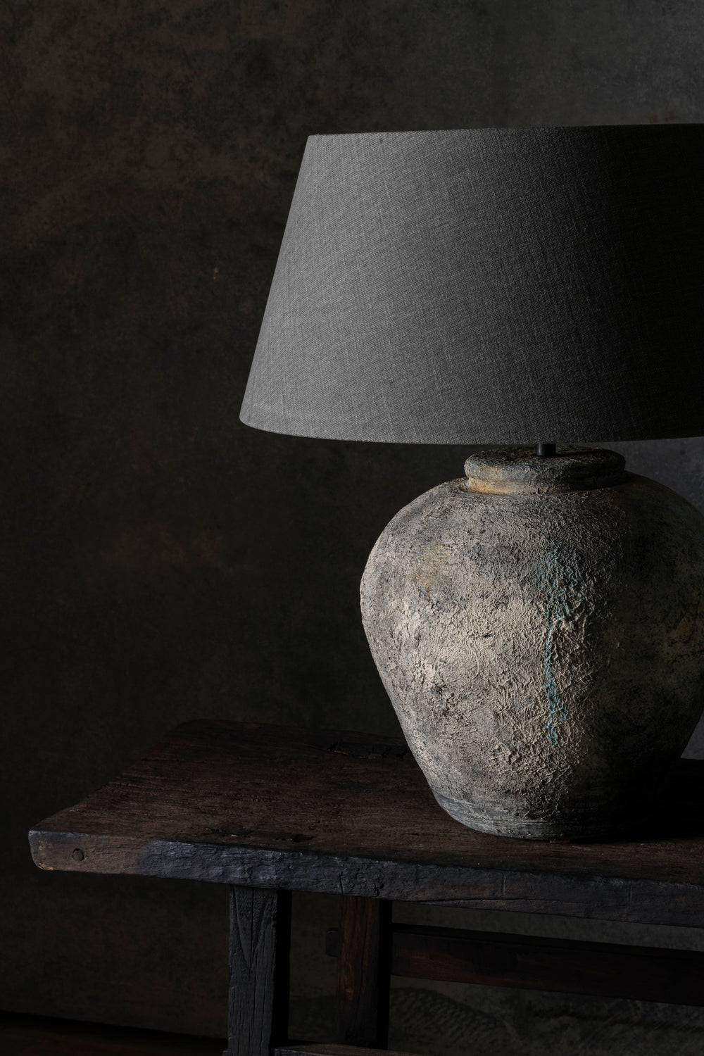 Figo Jug Lamp Rough Rustic Grey