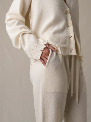 Over Cardigan Cashmere Off White