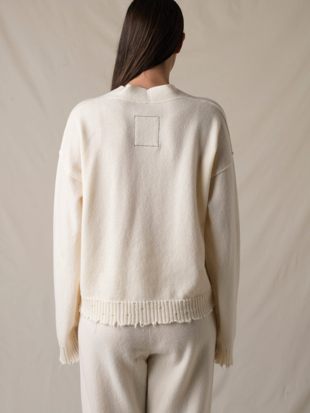 Over Cardigan Cashmere Off White