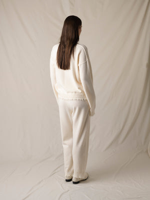 Long SLV Top Cashmere Off White