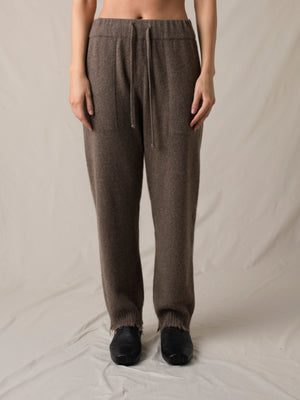 Ankle Pants Cashmere Brown