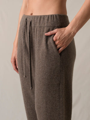 Ankle Pants Cashmere Brown