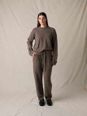 Long SLV Top Cashmere Brown