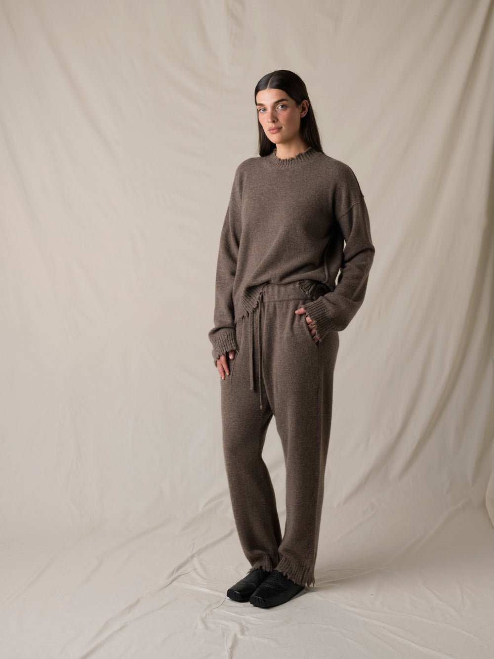 Long SLV Top Cashmere Brown