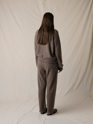 Long SLV Top Cashmere Brown