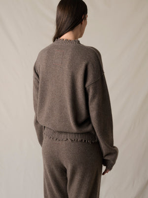 Long SLV Top Cashmere Brown