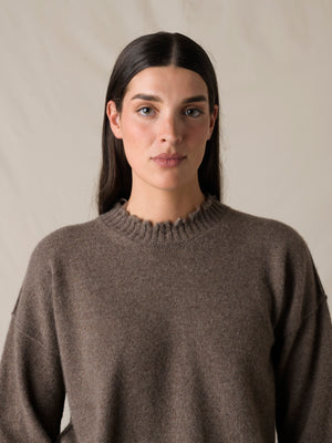 Long SLV Top Cashmere Brown