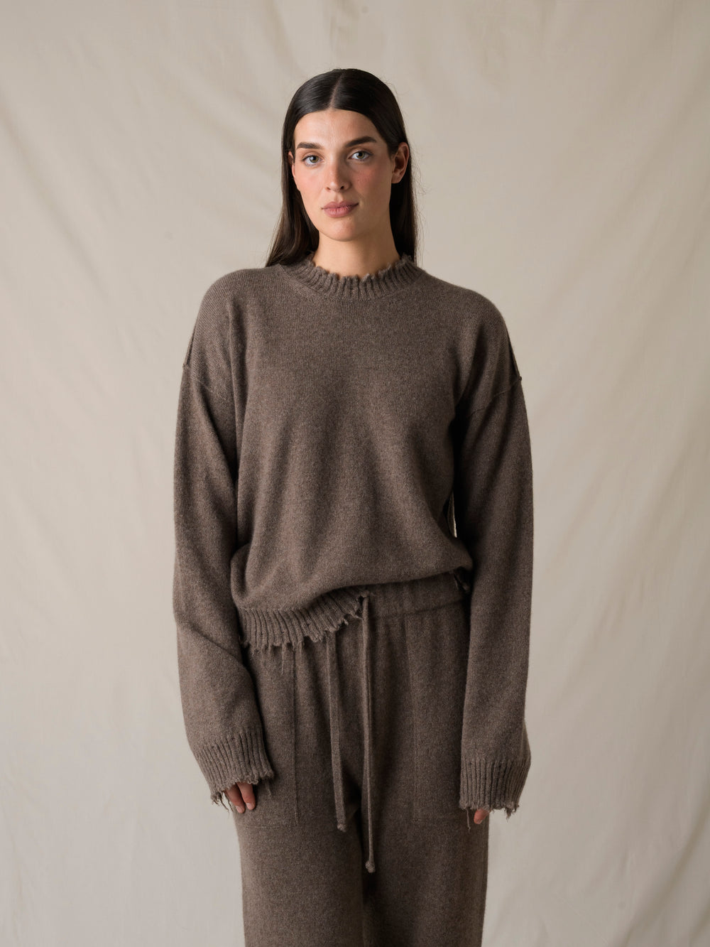 Long SLV Top Cashmere Brown