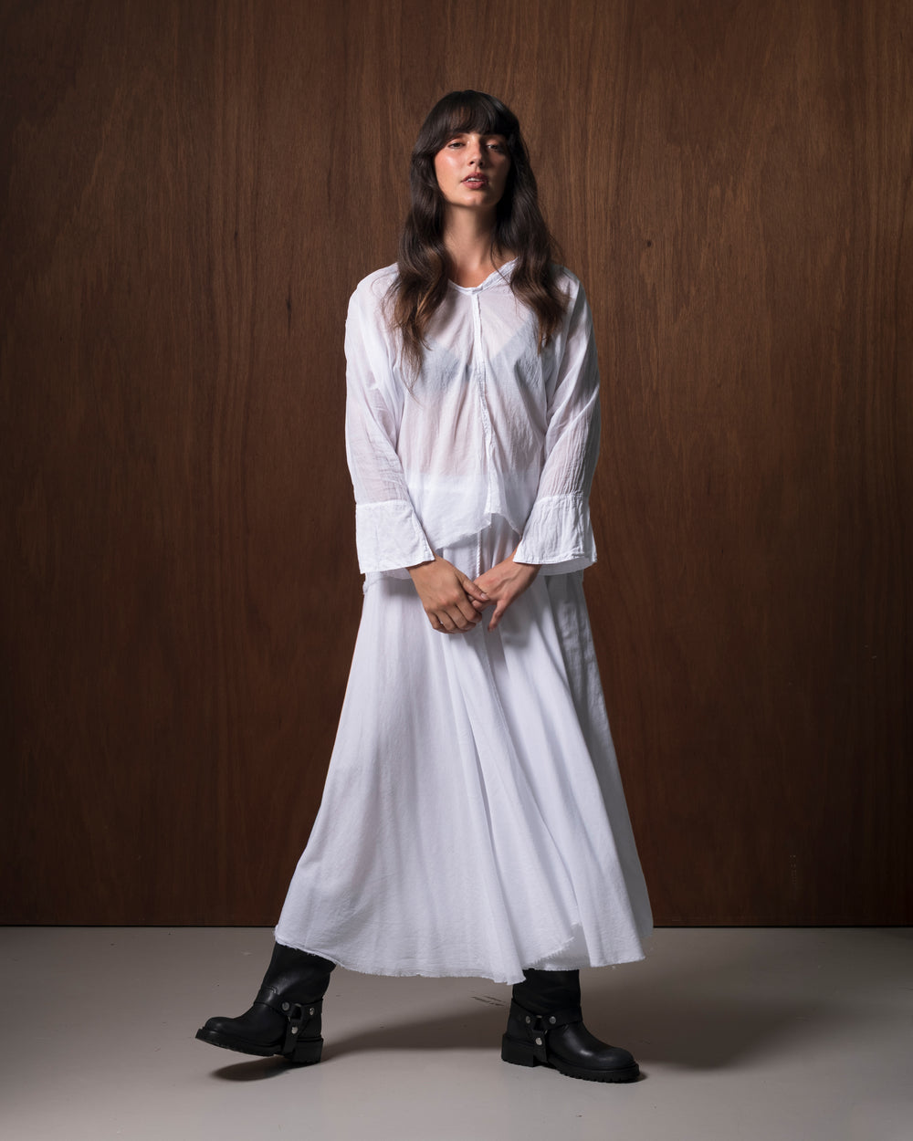 Angie Skirt Cotton White