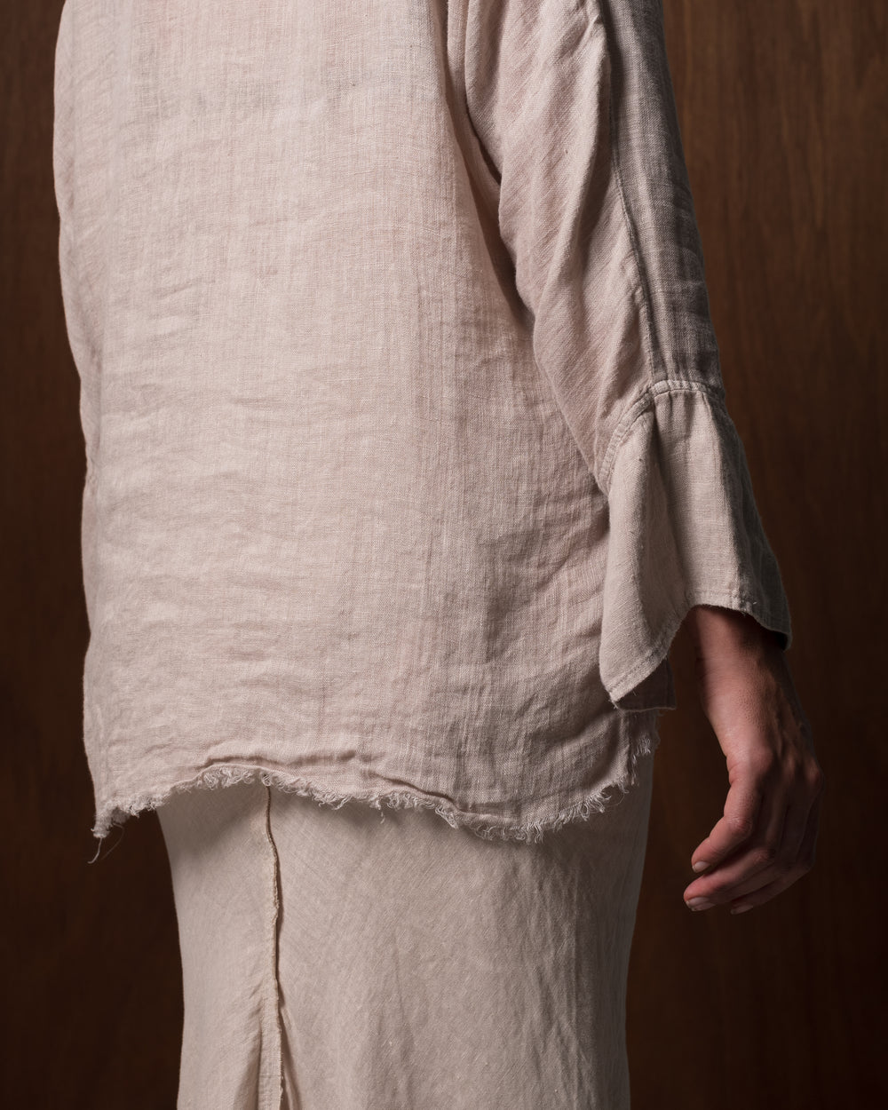Layla Blouse Linen Nude