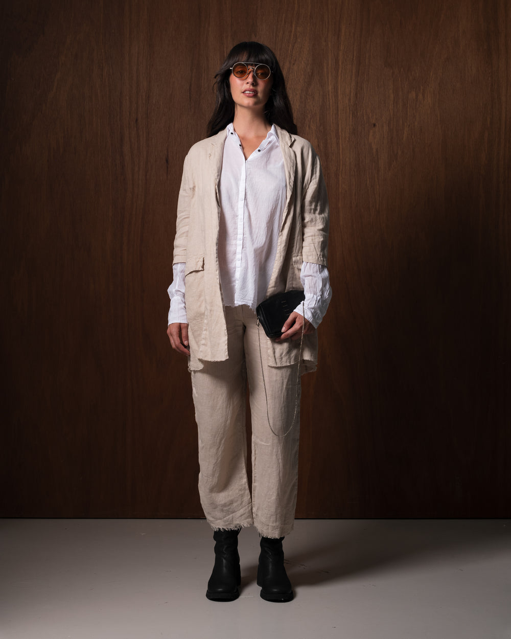 Leni Jacket Linen Nude