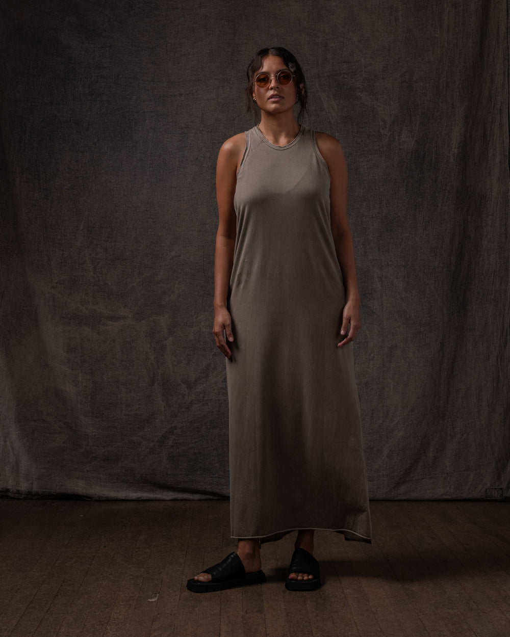 Long Racer Dress Jersey Dune