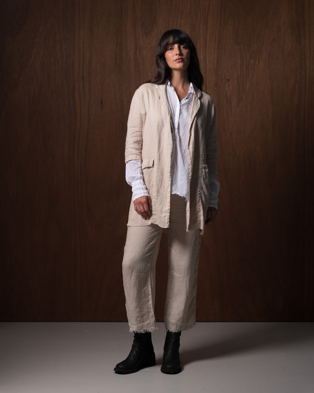 Levi Pants Linen Nude