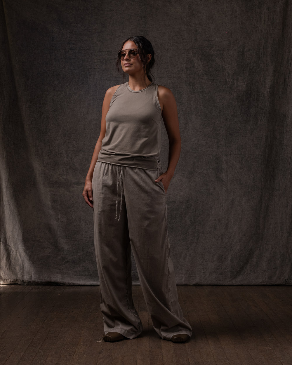 Easy Pant Fine Cotton Voile Dune