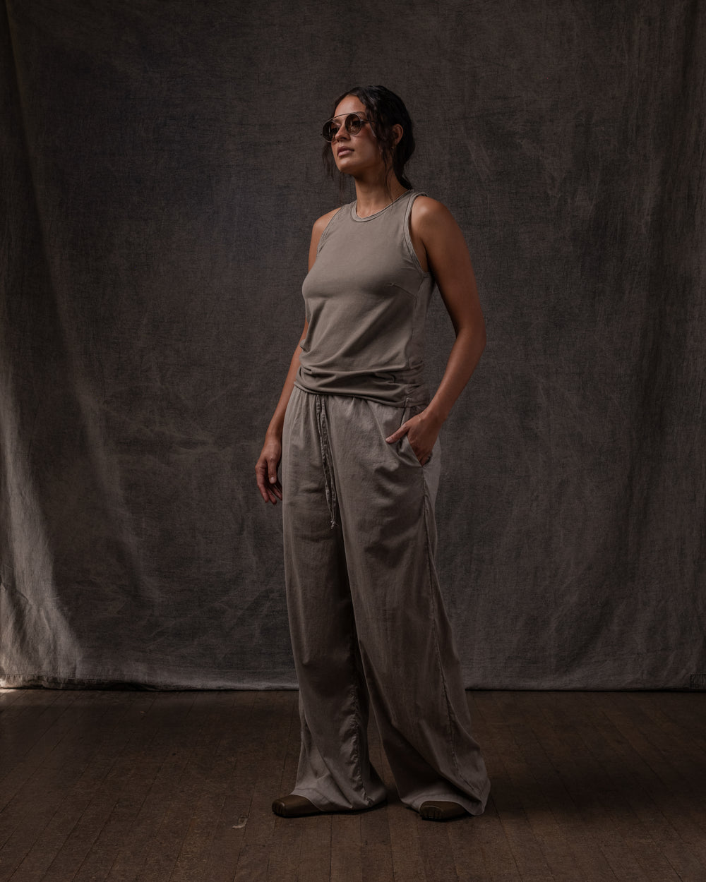 Easy Pant Fine Cotton Voile Dune