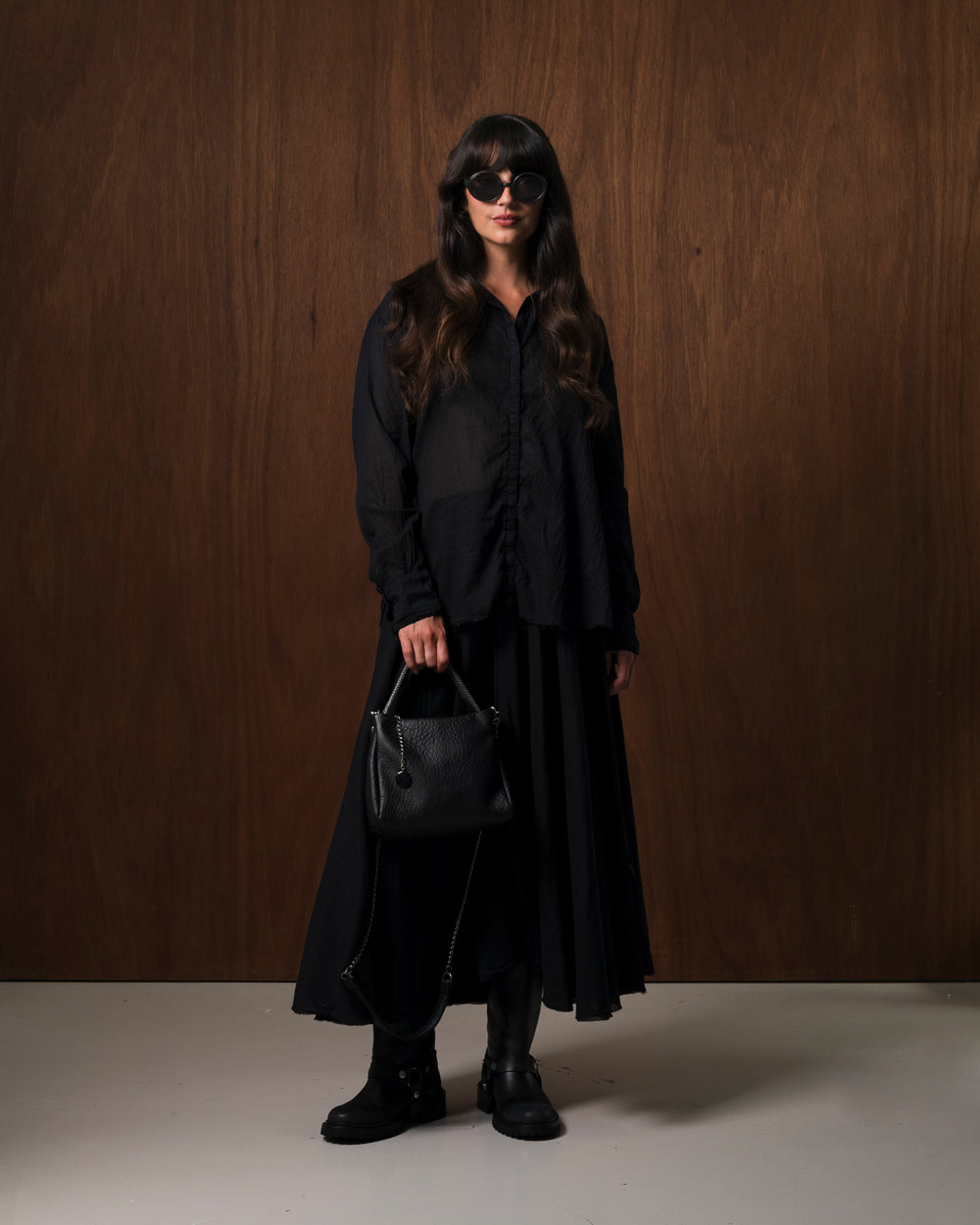 Pauline Leather Handbag Black