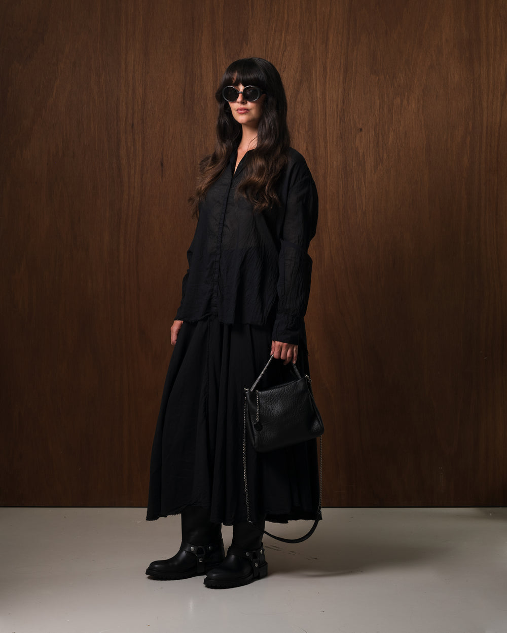 Pauline Leather Handbag Black