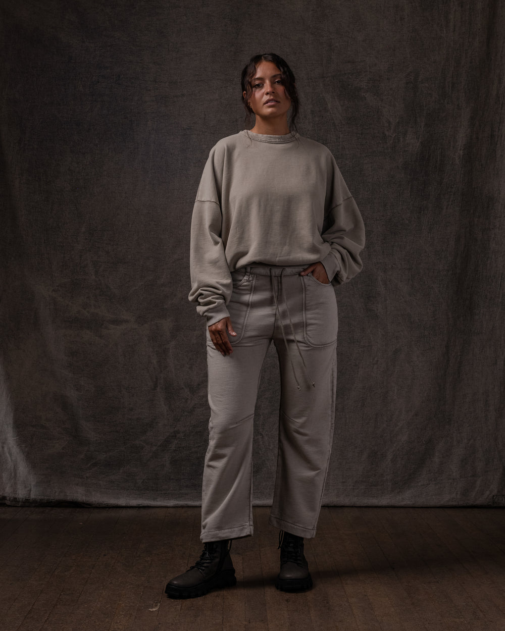 Crew Sweat Shirt Dune