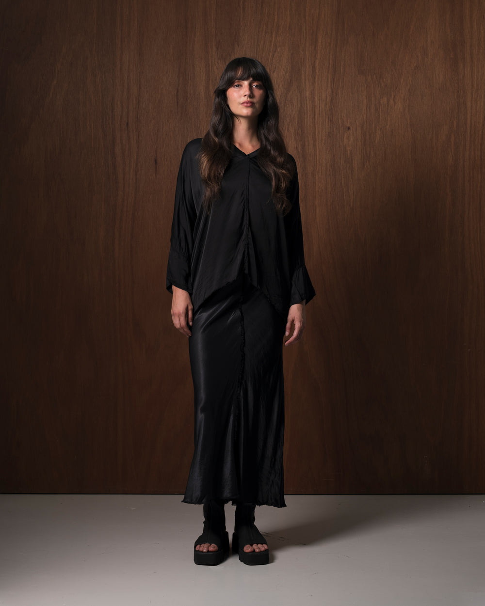 Virginia Skirt Rayon Black