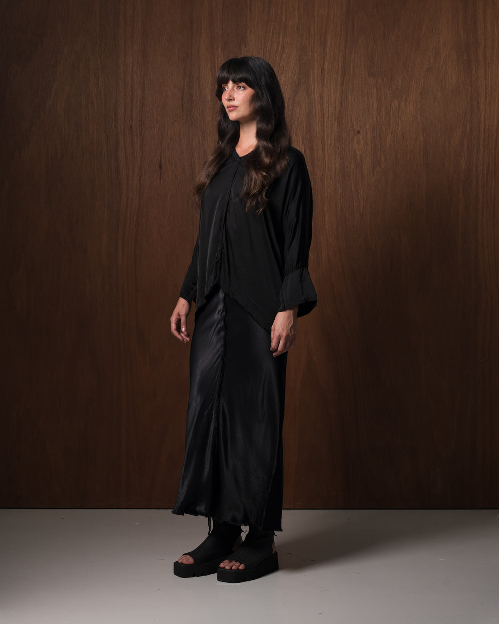 Virginia Skirt Rayon Black