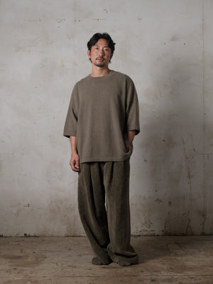 Boxy SS Cashmere Top Camo