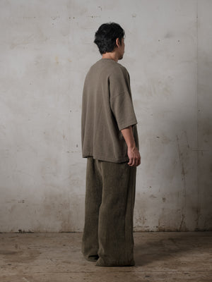 Boxy SS Cashmere Top Camo