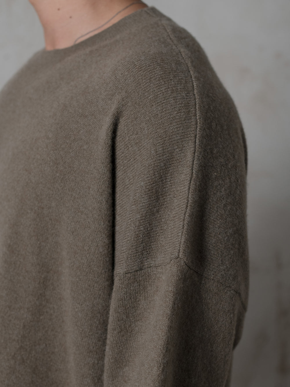 Boxy SS Cashmere Top Camo