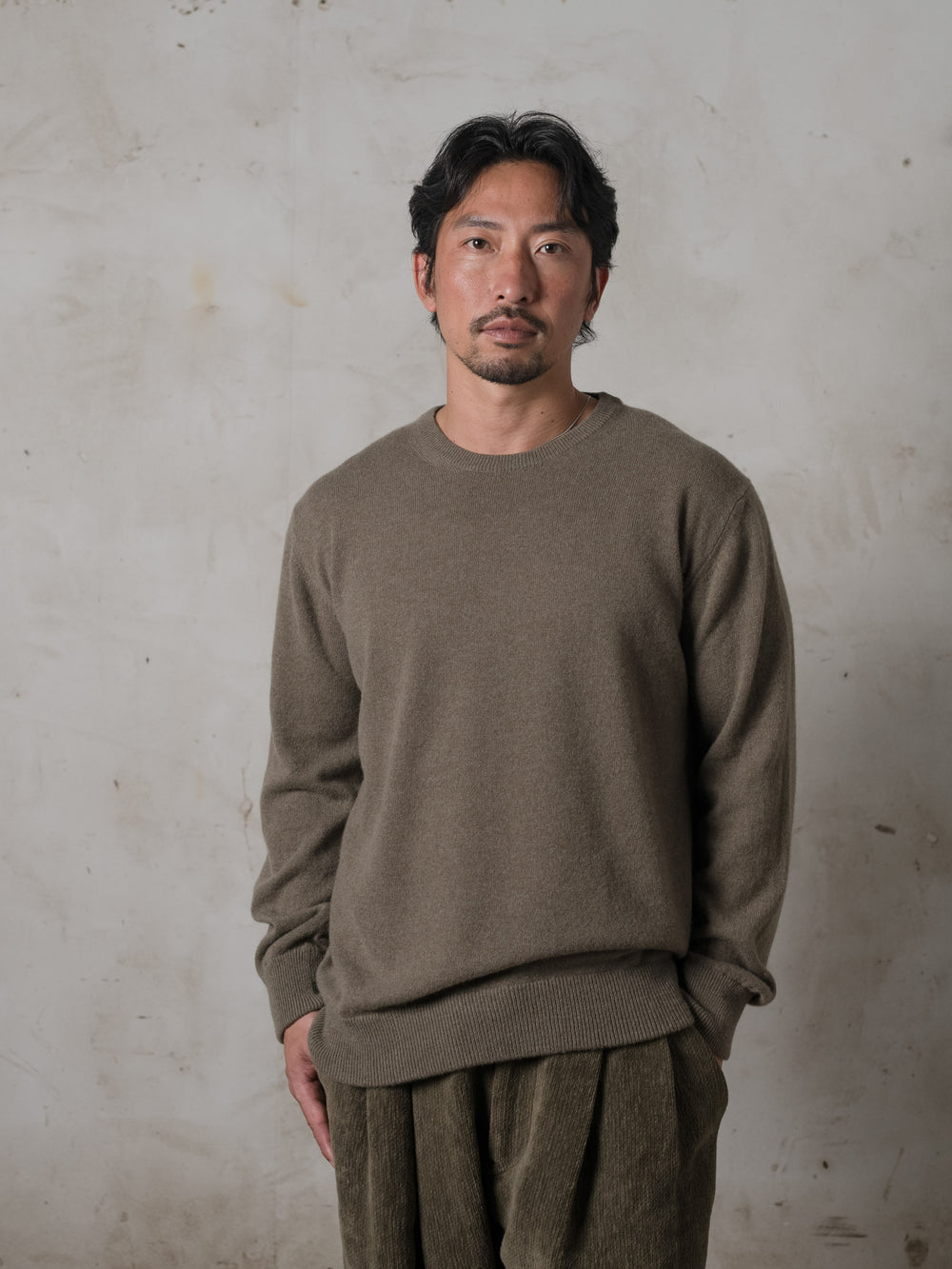 Classic Fit Cashmere Camo