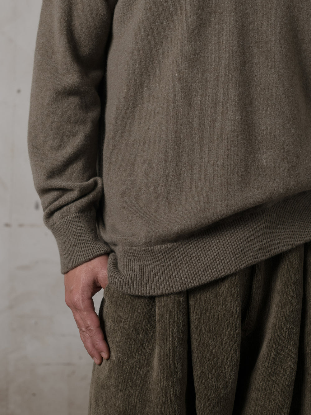 Classic Fit Cashmere Camo